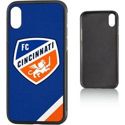 Strategic Printing FC Cincinnati iPhone X/Xs Diagonal Stripe Bump Case