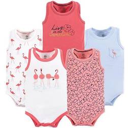 Yoga Sprout Sleeveless Bodysuits 5-pack - Flamingo (10191085)