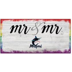 Fan Creations Miami Marlins Pride Mr & Mr Sign