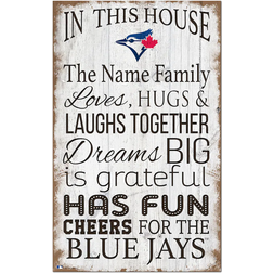 Fan Creations Toronto Blue Jays Personalized In This House Sign