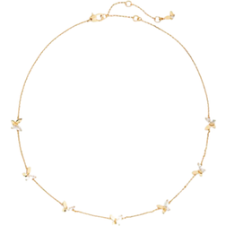 Kate Spade Social Butterfly Station Necklace - Gold/Transparent