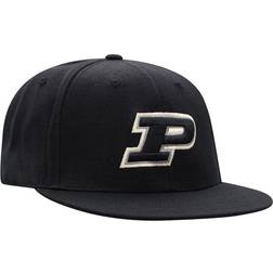 Top of the World Purdue Boilermakers Team Color Fitted Hat Men - Black