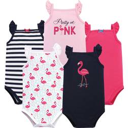 Hudson Baby Sleeveless Bodysuits 5-pack, - Bright Flamingo (10155860)