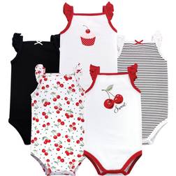 Hudson Baby Sleeveless Bodysuits 5-pack - Cherries (10155825)