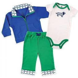 Yoga Sprout Track Jacket Bodysuit & Pant 3-Piece Set - Dog (10190202)