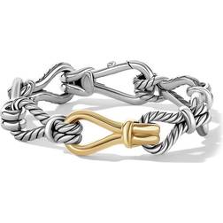 David Yurman Thoroughbred Loop Chain Bracelet - Silver/Gold