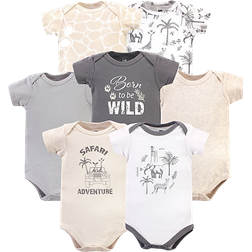 Hudson Cotton Bodysuits 7-pack - Vintage Safari (10158446)