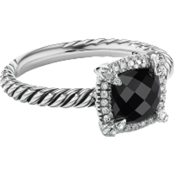 David Yurman Petite Chatelaine Ring - Silver/Onyx /Diamond