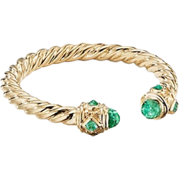 David Yurman Renaissance Ring - Gold/Emeralds