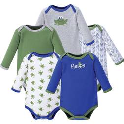 Luvable Friends Long Sleeve Bodysuits 5-pack - Frog (10138234)