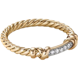 David Yurman Petite Helena Wrap Ring - Gold/Diamonds