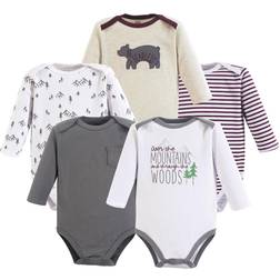 Yoga Sprout Long Sleeve Bodysuits 5-pack - Mountains (10192098)