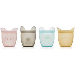 Zip Top Animal Baby Snack Containers 4pcs