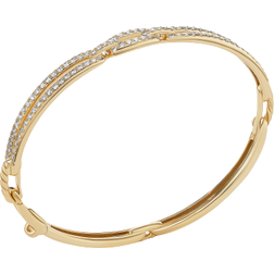 David Yurman Stax Linked Bracelet - Gold/Diamonds