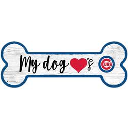 Fan Creations Chicago Cubs Team Dog Bone Sign
