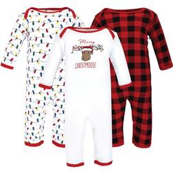 Hudson Baby Cotton Coveralls 3-pack - Christmoose (10115313)