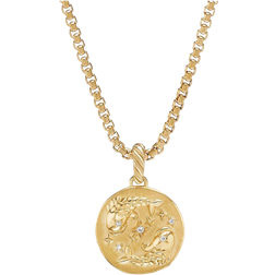 David Yurman Pisces Amulet Pendent - Gold/Diamonds