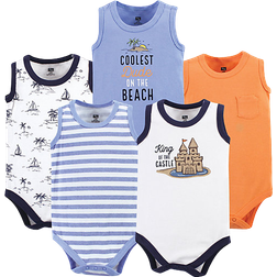 Hudson Sleeveless Bodysuits 5-pack - Sandcastle (10153323)