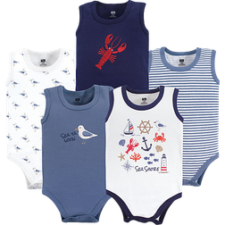 Hudson Sleeveless Bodysuits 5-pack - Sea Shore (10155382)