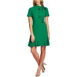 CeCe A-Line Bow Dress - Lush Green