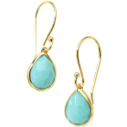 Ippolita Rock Candy Teeny Teardrop Earrings - Gold/Turquoise