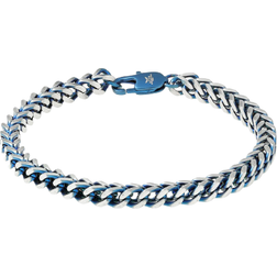 Lynx Foxtail Chain Bracelet - Silver/Blue