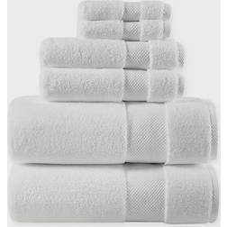 Madison Park Signature Splendor 6-pack Bath Towel White