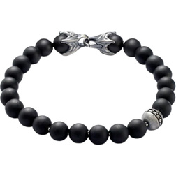 David Yurman Spiritual Beads Bracelet - Silver/Onyx/Diamonds