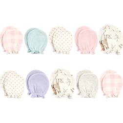 Hudson Baby Cotton Scratch Mittens 10-pack - Enchanted Forest ( 10157959)