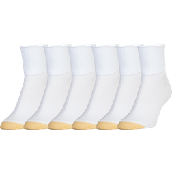 Goldtoe Women's Turn Cuff Socks 6-pack - White