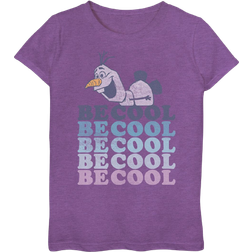 Disney Frozen Olaf Short Sleeve Graphic T-shirt - Purple Berry