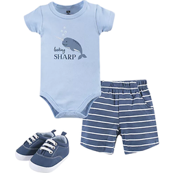 Hudson Bodysuit, Shorts and Shoe 3-Piece Set - Narwhal (10153379)