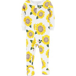 Carter's Sunflower 100% Snug Fit Cotton Footie PJs - White/Yellow (V_1N048410)