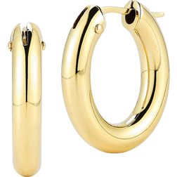 Roberto Coin Oval Hoop Earrings - Gold