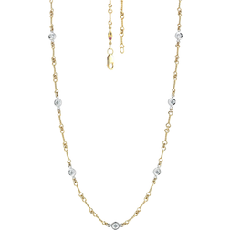 Roberto Coin Dog Bone Chain Necklace - Gold/White Gold/Ruby/Diamonds