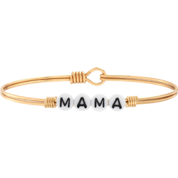 Luca + Danni Mama Letter Bead Bangle Bracelet - Gold/White