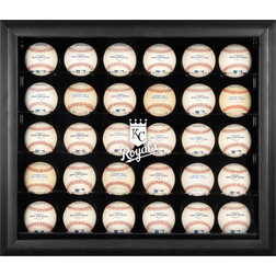 Fanatics Kansas City Royals Logo Black Framed 30 Ball Display Case