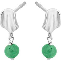 Pernille Corydon Ocean Hope Earsticks - Silver/Green