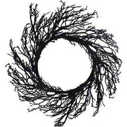 Northlight Black Twig Artificial Halloween Wreath 24-Inch Unlit