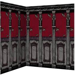 Amscan 48 in. Halloween Gothic Mansion Scene Setter Room Roll (2-Pack)