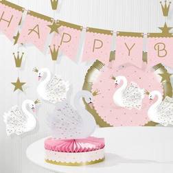 Stylish Swan Birthday Decorations Kit