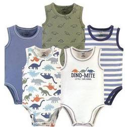 Touched By Nature Baby Bold Dinosaurs Bodysuits 5-pack - Multi