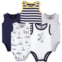 Touched By Nature Baby Bodysuits 5-pack - Seagull