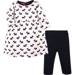 Hudson Quilted Cotton Dress and Leggings - Scottie Dog (10125950)