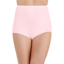 Vanity Fair Perfectly Yours Classic Cotton Full Brief 3-pack - Candleglow/Blushing Pink/Soft Blue