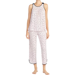 Kate Spade New York Tank Cropped PJ Set - Pink Dot