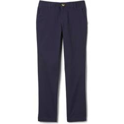 French Toast Girl's Straight Leg Twill Pant - Navy