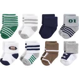 Little Treasures Terry Socks 8-pack - Football (10776208)