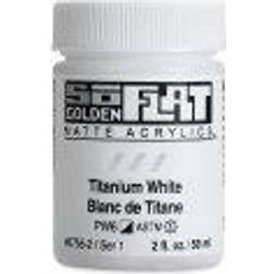 Golden SoFlat Matte Acrylic Paint Titanium White, 59 ml, Jar