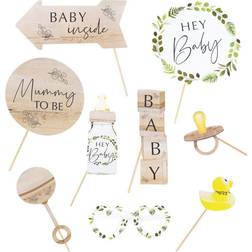 Ginger Ray Photoprops Botanical Baby Shower 10-pack